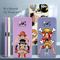one piece collection for xiaomi poco m4 m3 m2 x3 f3 x3 c3 x2 nfc gt cc9 civi mix 3 4 pro liquid silicone tpu shell phone case
