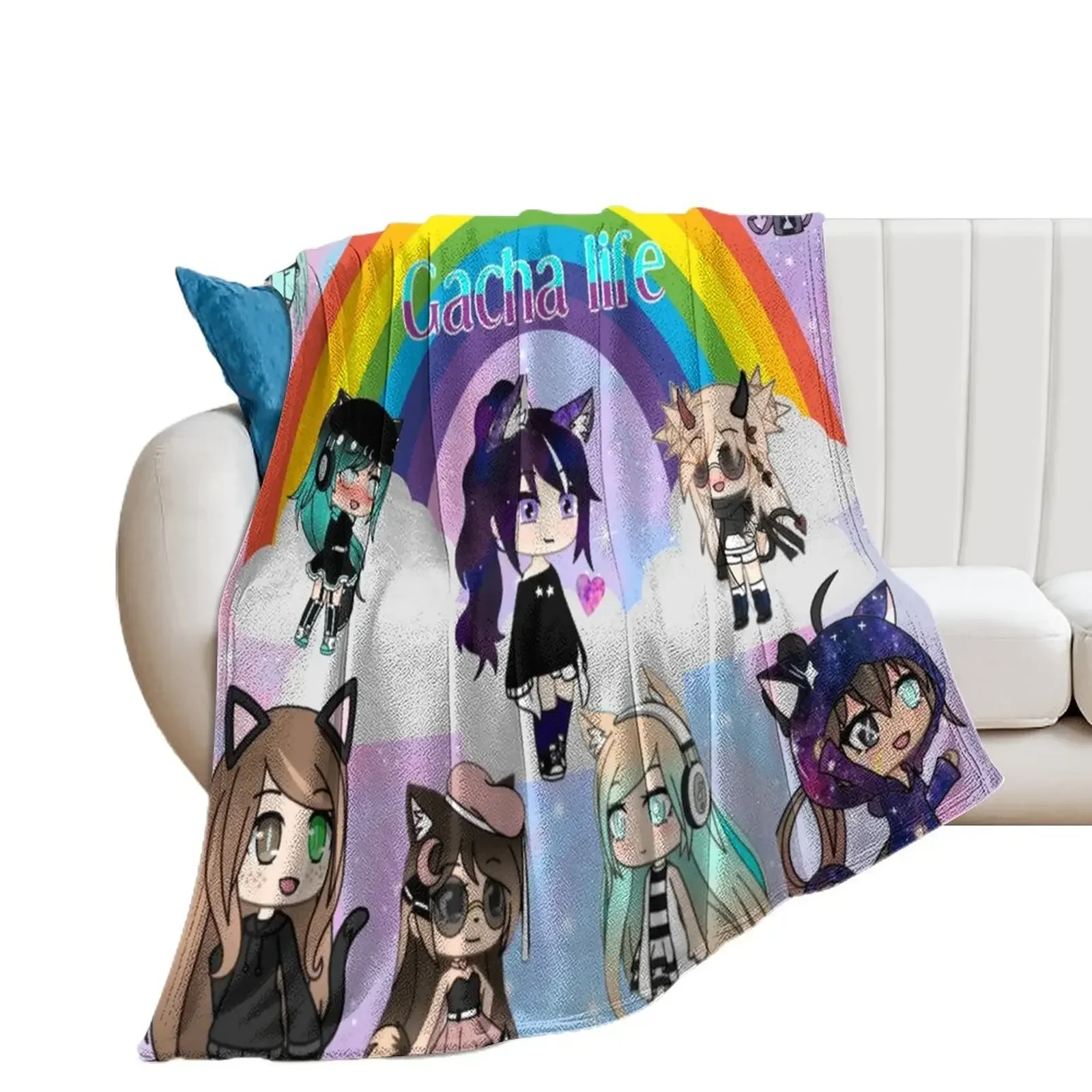 Gacha Lifeanime плюшевый плед