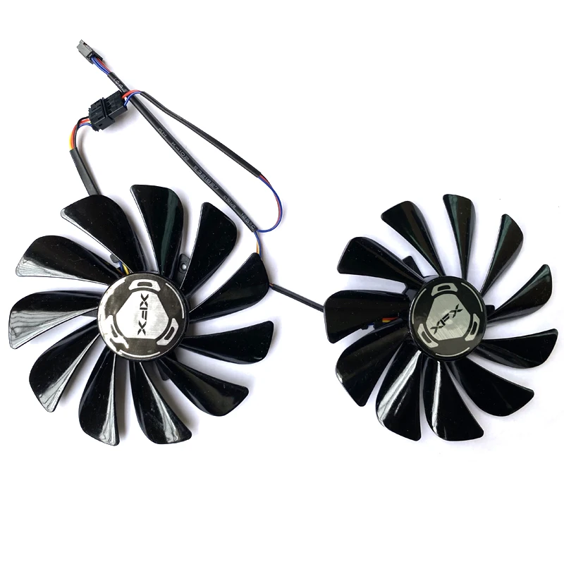 

NEW Cooling Fan 95MM 2PCS CF1010U12S 4PIN GPU Cooler Graphics RX5500 XT Fan XFX Radeon RX 5600 5700 XT RAW II Graphic Cards Fans