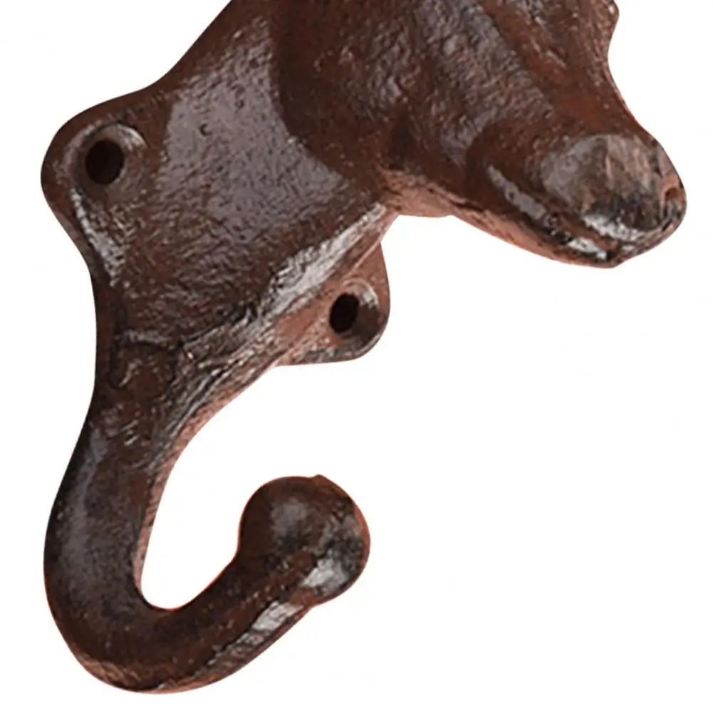 

Wall Hook Rustic Exquisite Workmanship Vintage Style Keys Holder Deer Head Animal Hanging Coat Hook for Room ключница на стену