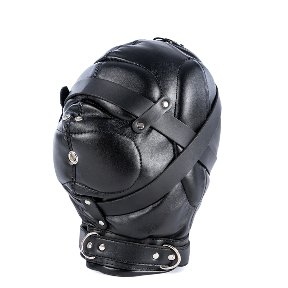 

Bondage Mask Femdom Sex Toys For Women Lacing BDSM Hood Fetish Games For Adults Restraint Tying Equipment Couple Erotic Products