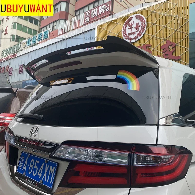 Фото Спойлер UBUYUWANT для Honda ODYSSEY 2015, 2016, 2017, 2018, 2019, высококачественный нефарборованный/глянский черный/углеродный цвет, спойлер на крышу из АБС-пластика №4