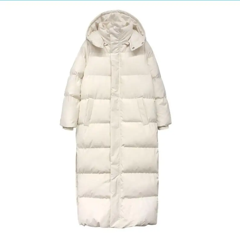Parka Coat Extra Maxi Long Winter Jacket Women Hooded Big Female Lady Windbreaker Overcoat Outwear Clothing Quilted