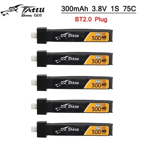 TATTU 1S 300mAh 3,8 V 75C HV 4,35 V Lipo аккумулятор с BT2.0 ем для BETAFPV Ceuts FPV комплект чный дрон FPV BT2.0 ем