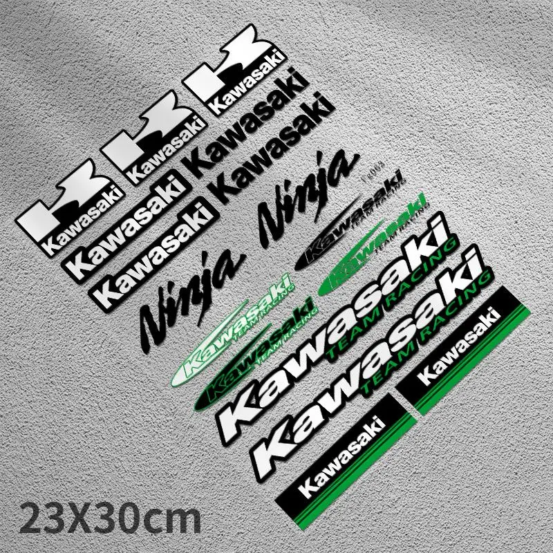 

Виниловые наклейки на корпус мотоцикла, наклейки с буквами, эмблема, логотипы, наклейка для Kawasaki Z900 Z1000 Z800 Ninja 650 Zx9r ZX6r, аксессуары