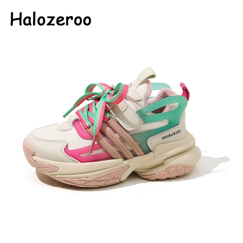 

Winter Kids Sport Sneakers Baby Girls Warm Brand Shoes Children Casual Sneakers Boys Chunky Sneaker Fashion Platform Trainers