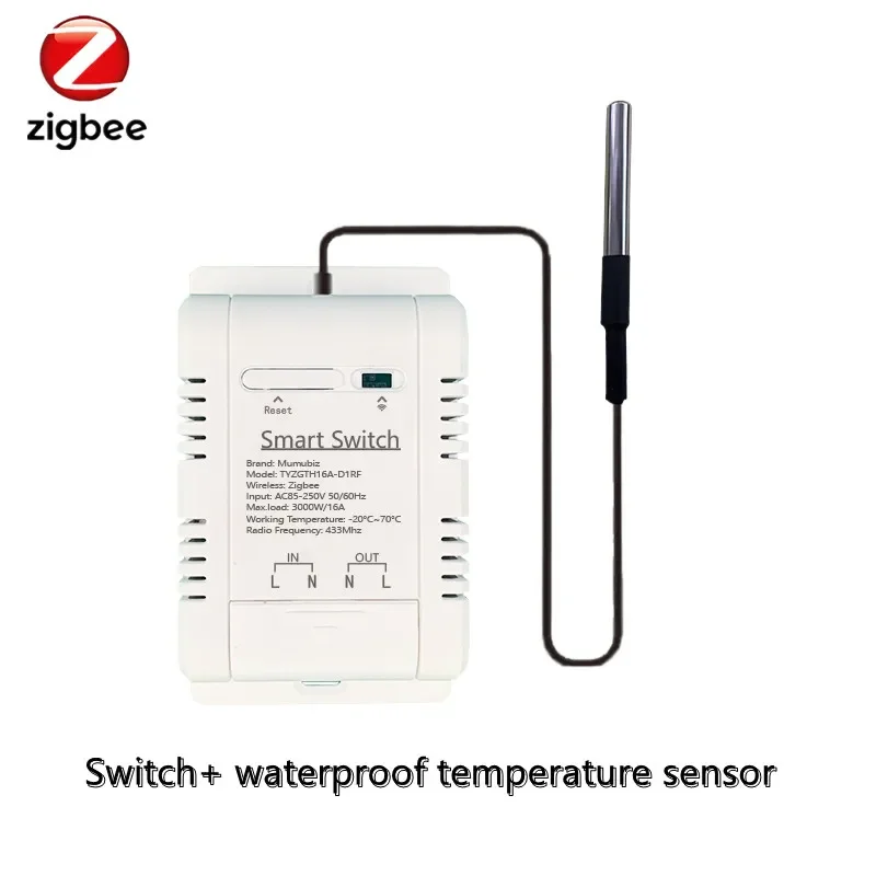 

Умный переключатель mumubiz Zigbee 16A