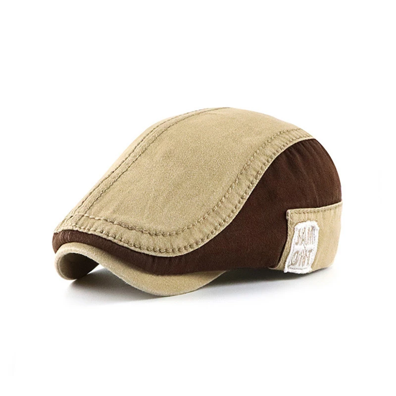 

Fashion Autumn Beret Hat Men Retro Newsboy Ivy Flat Cap Herringbone Duckbill Hat Painter Adjustable Gatsby Driving Cabbie Cap