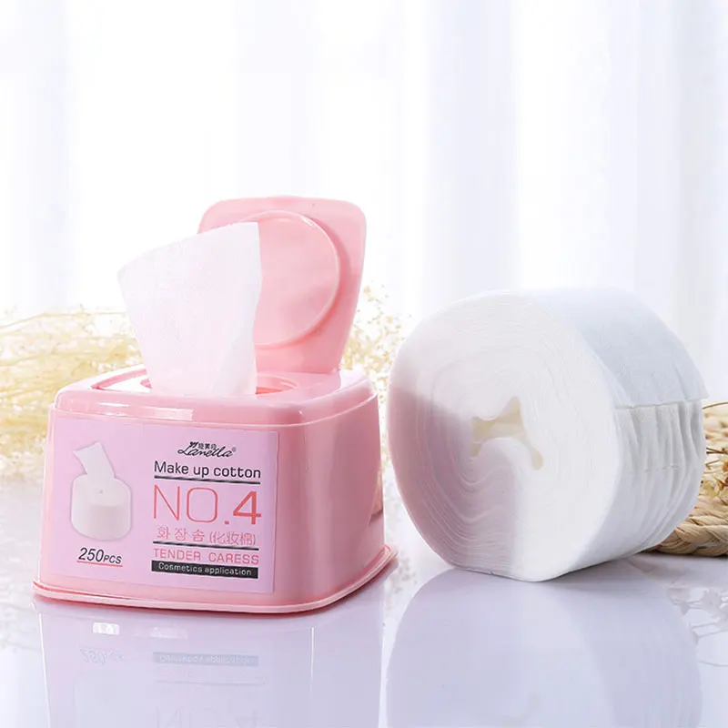 

250Pcs/box Cotton Facial Pads Makeup Remover Wipes Makeup Tools Cosmetic Deep Clean Tool Skin Care Face Wash Paper cotton pads
