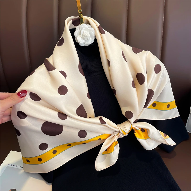 Новинка 2022 хиджаб из Твила головной платок квадратный шарф для женщин женский