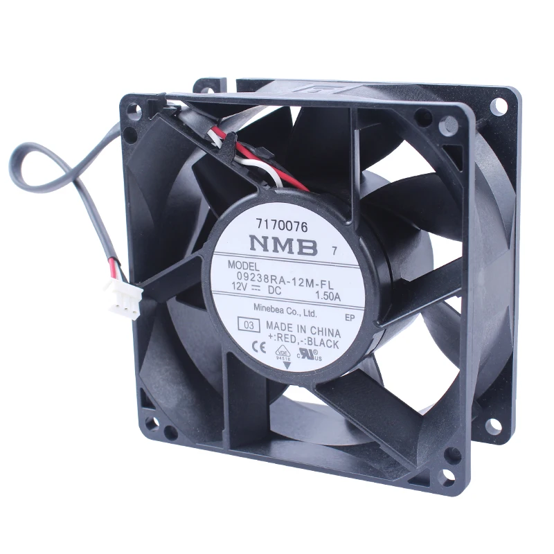

NMB 09238RA-12M-FL DC 12 В 1,50 А 90x90x38 мм 3-проводной охлаждающий вентилятор
