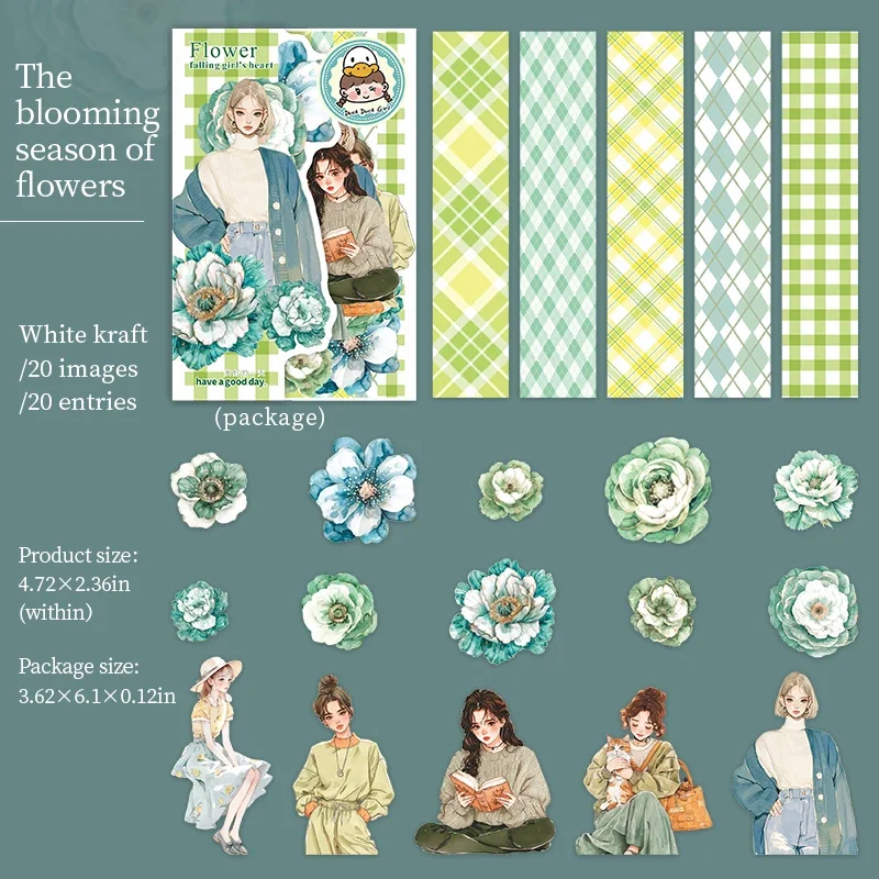 

Набор стикеров JIANWU Fall in A Girl's Heart Series