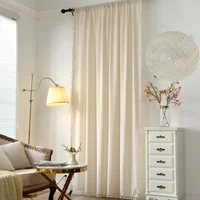 1 5 m wide jacquard geometric slub cotton curtain nordic simple wave pattern kitchen curtain plain curtain