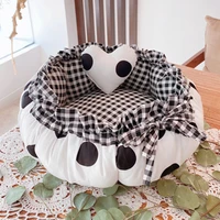 pet supplies dog cat bed house cushion kennel pens sofa with pillow sleeping bag elevated foldable furniture reusable washable