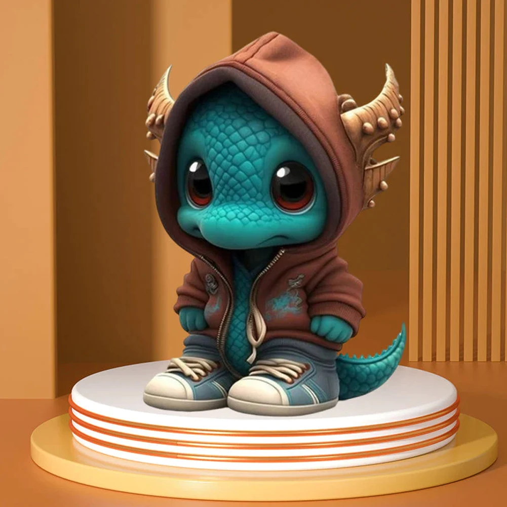 

Halloween Dinosaur Statue Ornaments Durable Crafts Decorative Model Gift For Birthday