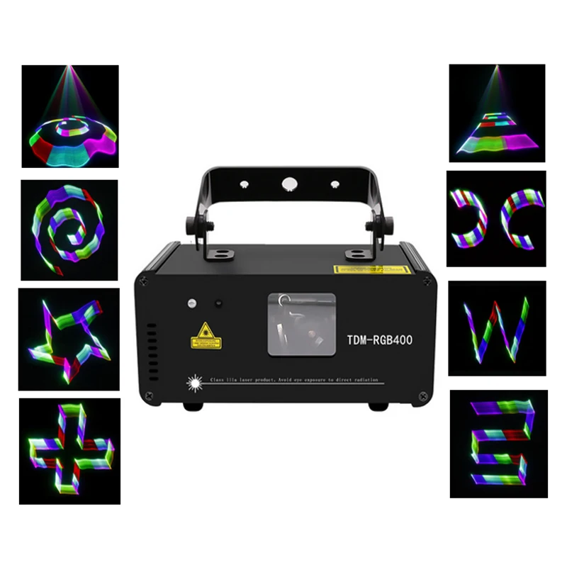 3D RGB 400-500mW DMX 512 Laser Scanner Projector Stage Lighting Effect IR Remote Party Xmas DJ Disco Lights projector KTV