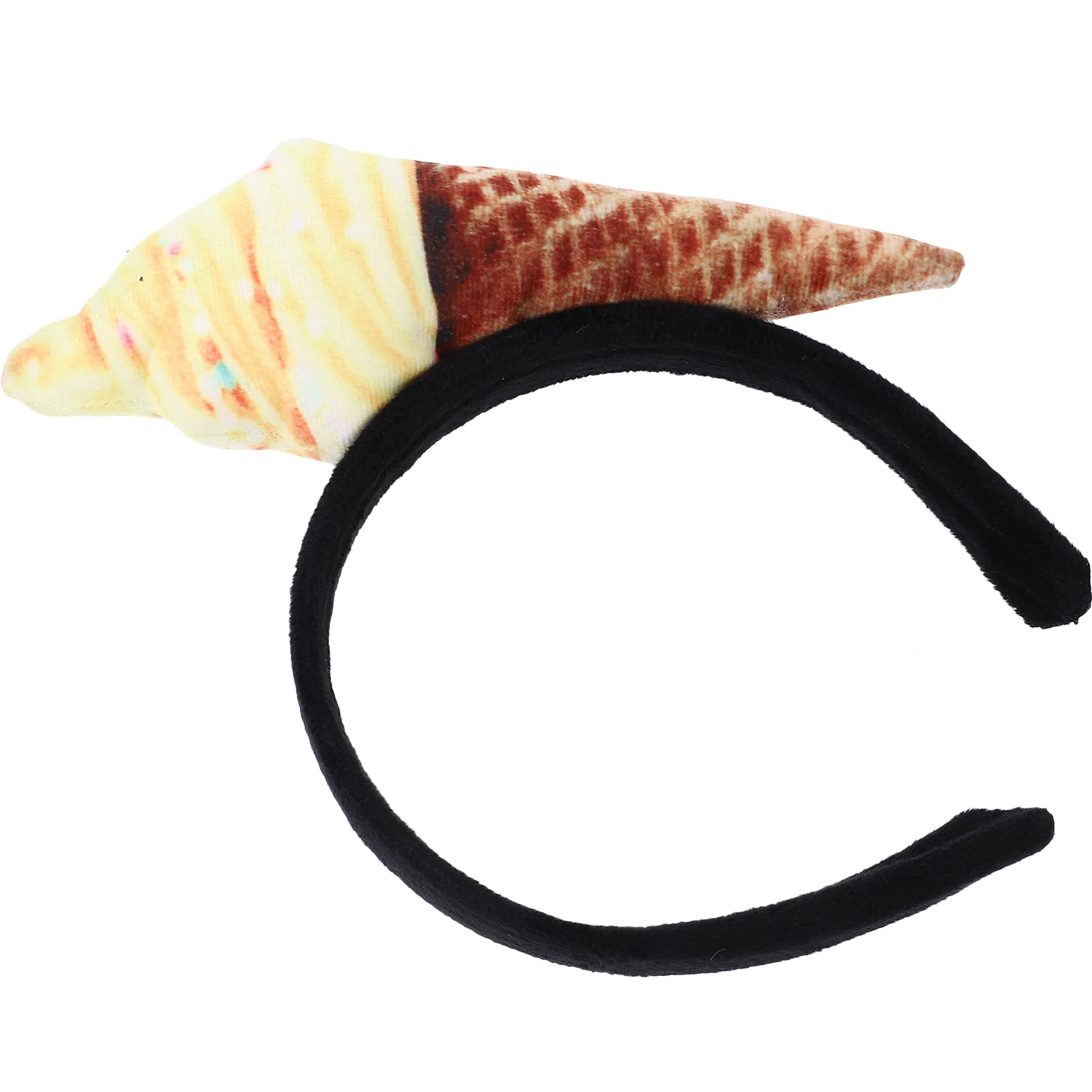 

Ice Cream Headband Ice Cream Cone Shape Headpiece Adult Hair Decoration Accessory