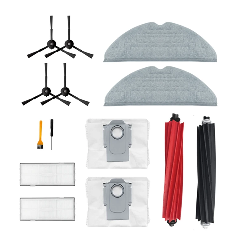 

Main Side Brush Spare Parts Filter Mop Cloth Dust Bag Robot Vacuum Cleaner For Roborock S8 Pro Ultra S8 S8+Accessories