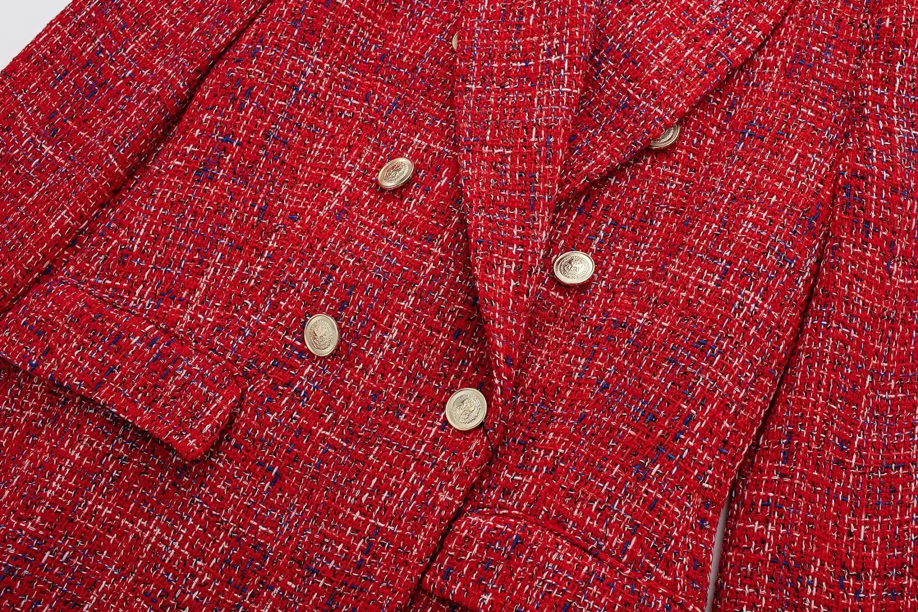 Retro women's double breasted suit jacket