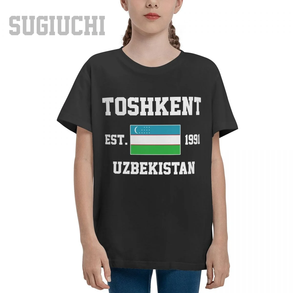 

Unisex Youth Boy/Girl Uzbekistan EST.1991 Toshkent Capital T-shirt Kids tshirt tee 100% Cotton T Shirt o-neck short Children