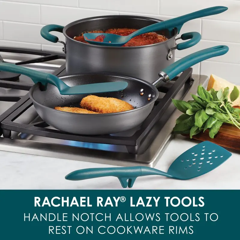 

High-Quality 6 Piece Teal Nylon Kitchen Utensils Set - The Perfect Set for Any Cooking Need