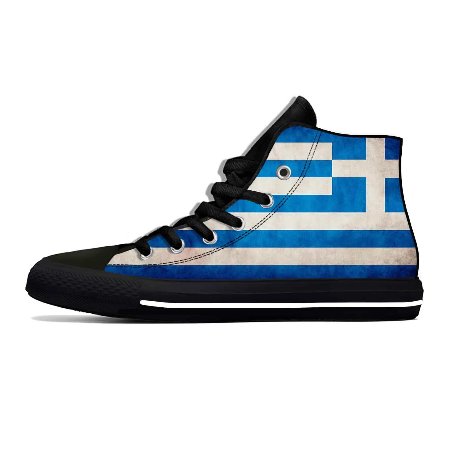 

Hellenic Greek Greece Flag Patriotic Cool Fashion Casual Shoes Lightweight Breathable Men Women Sneakers High Top Board Shoes