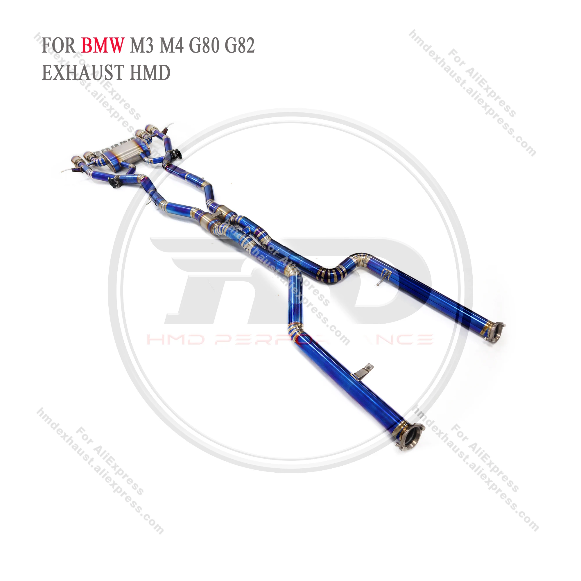 HMD для BMW M3 M4 титановый сплав 2021 + G80 G82 3 0 T S58 Выхлопной Клапан Catback беспроводной