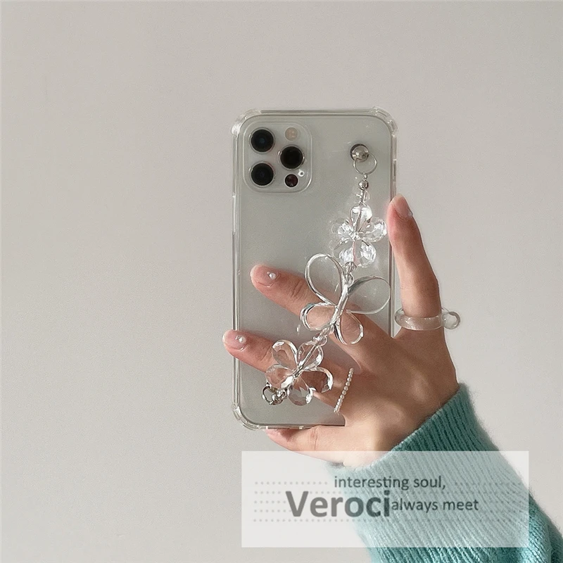 Корейский телефон с цепочкой для ничего 1 2 А сердце звезды Бабочка цветок