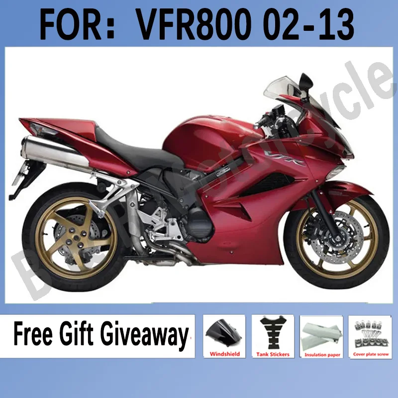

New Motorcycle Fairings Kit for HONDA Vfr800 VFR 800 02 03 04 05 06 07 08 09 10 11 12 Bodywork Fairings Set Red