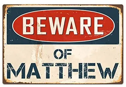 

Остерегайтесь Матфея 8x12 винтажных виниловых фотографий