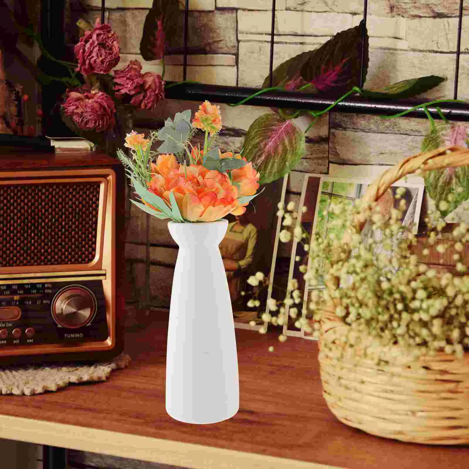 

2pcs Artificial Peony Decorations Fake Peony With Stems Table Centerpiece Decor