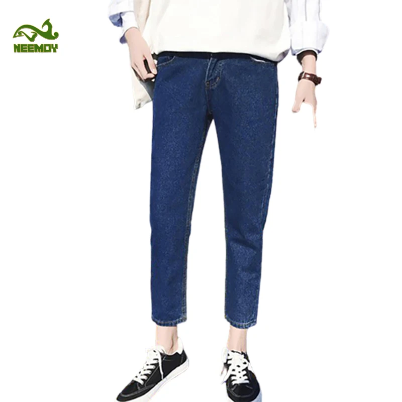 Neemoy Fashion Mens Skinny Jeans Spring and Autumn Casual Slim Fit Stretch Denim Jeans Korean Style Male Trousers Jeans