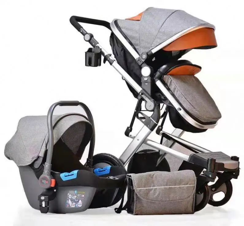 

3 In 1 Travel System Baby Stroller 3-Position Backrest Adjustment