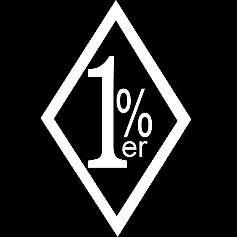 

1%, забавная Виниловая наклейка для внедорожника, 15 см * 9 см