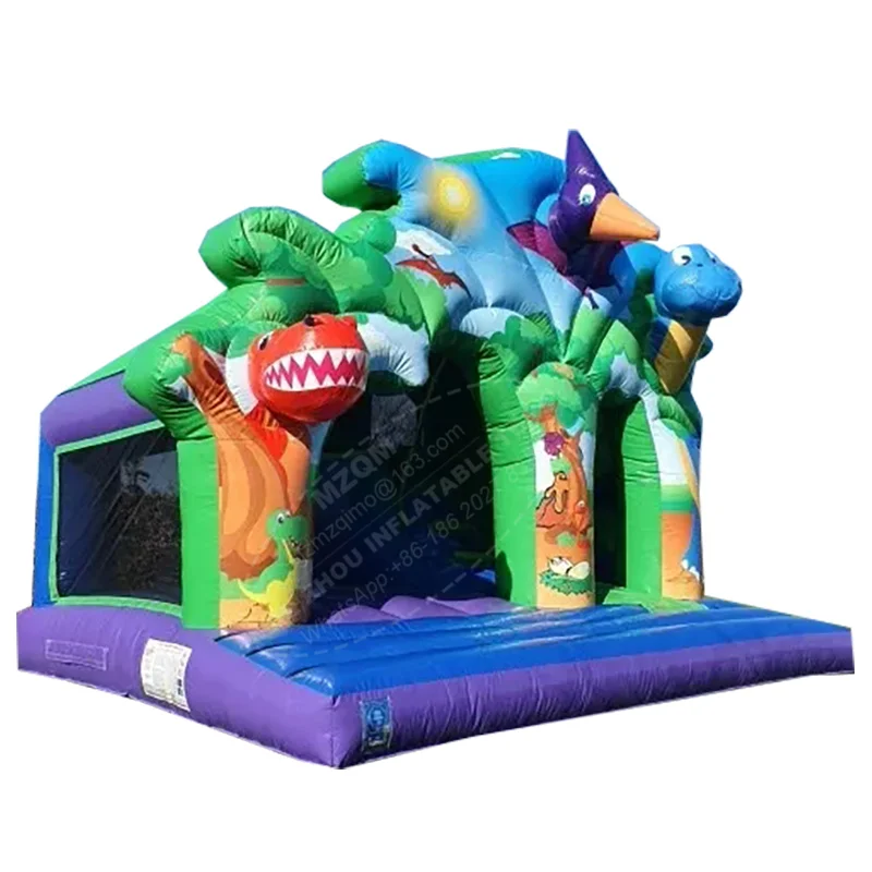 

Dino Bounce and Slide inflatable bouncy castle Combo
