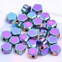 10pcs high quality diy kralen geometric stainless steel beads for jewelry making supplies moon hearts star bead rainbow material