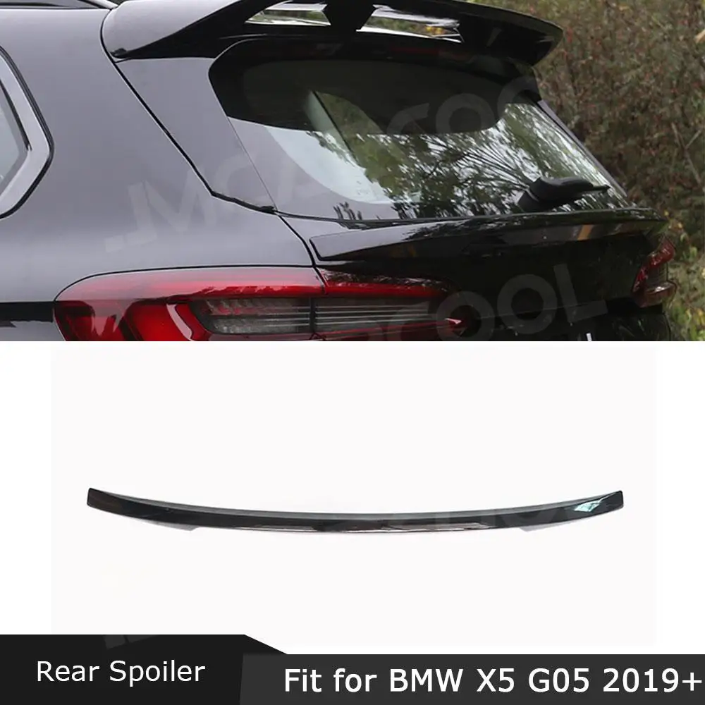 

ABS Material Carbon Look Rear Trunk Lip Spoiler Gloss Black Bumper Wings For BMW X5 G05 2019 UP Car Accesorise