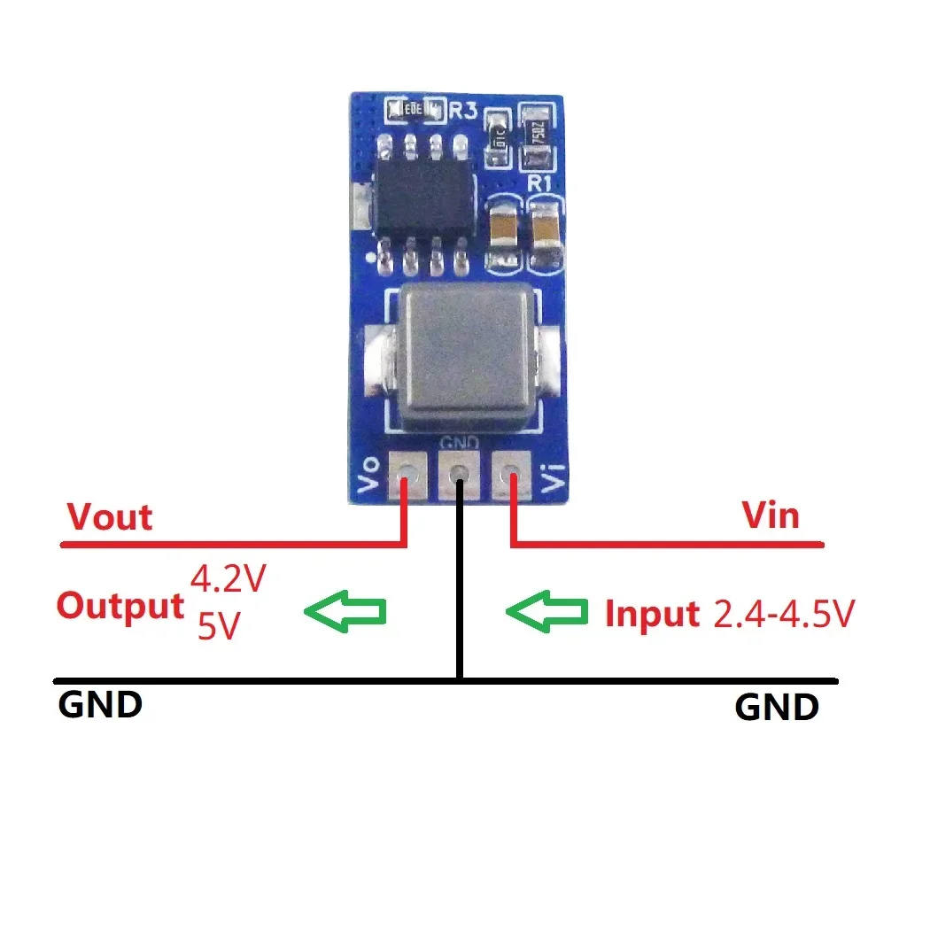 ND3A05SD DC 3 в В 7 до 4 2 5 DC-DC преобразователь 17 Вт синхронный фотомодуль для Arduino Wifi QC PD PI