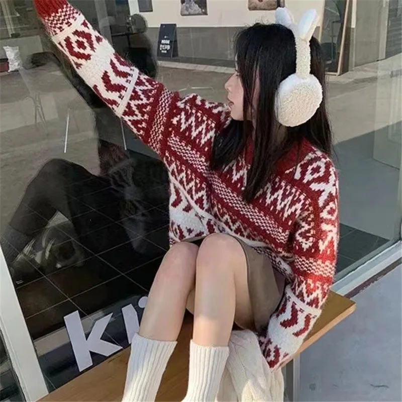 Осенне-зимние толстые теплые женские свитера GAODINGLAN вязаные пуловеры с длинным
