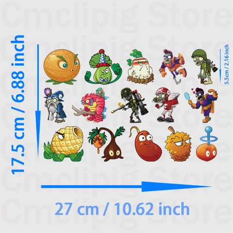 Термонаклейки Plants vs. Zombies MINISO