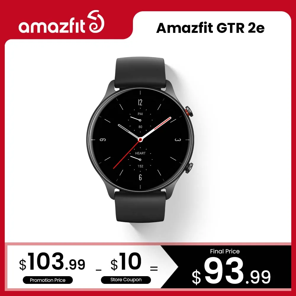  Умные часы Amazfit GTR 2e, 2,5 D, стекло, 90 спортивных режимов, Alexa, встроенные умные часы 5 АТМ для Android IOS 