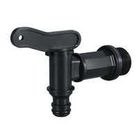 plastic faucet jar wine barrel water tank faucet with filter for rain barrel black home garden switch connectors tools 1pc
