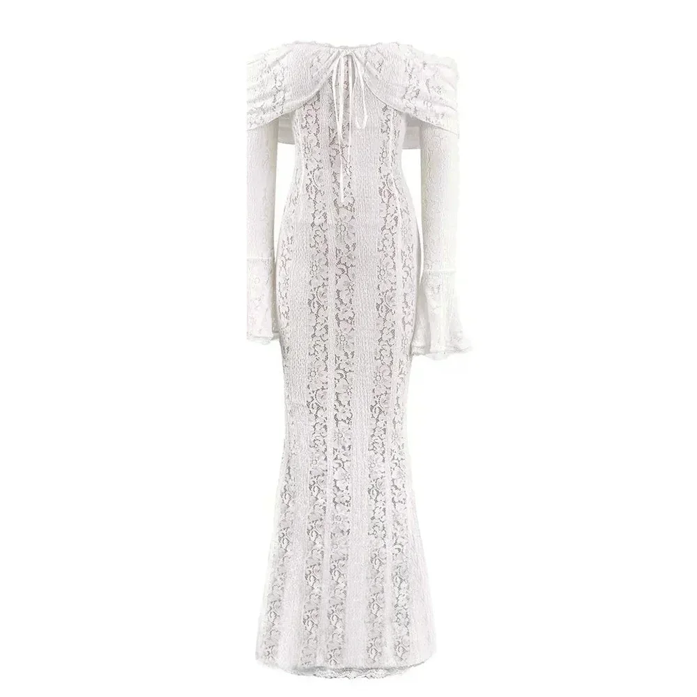 Женское облегающее платье с открытыми плечами Suninheart