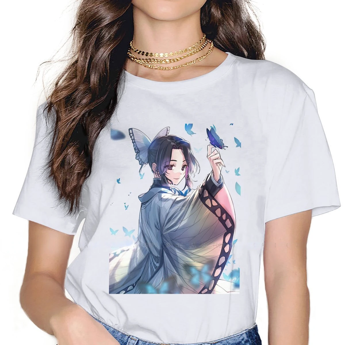 

Оригинальные мужские футболки Shinobu Kocho с изображением рассекающего демонов камадо танджиро незуко, персонализированная хипстерская одежда