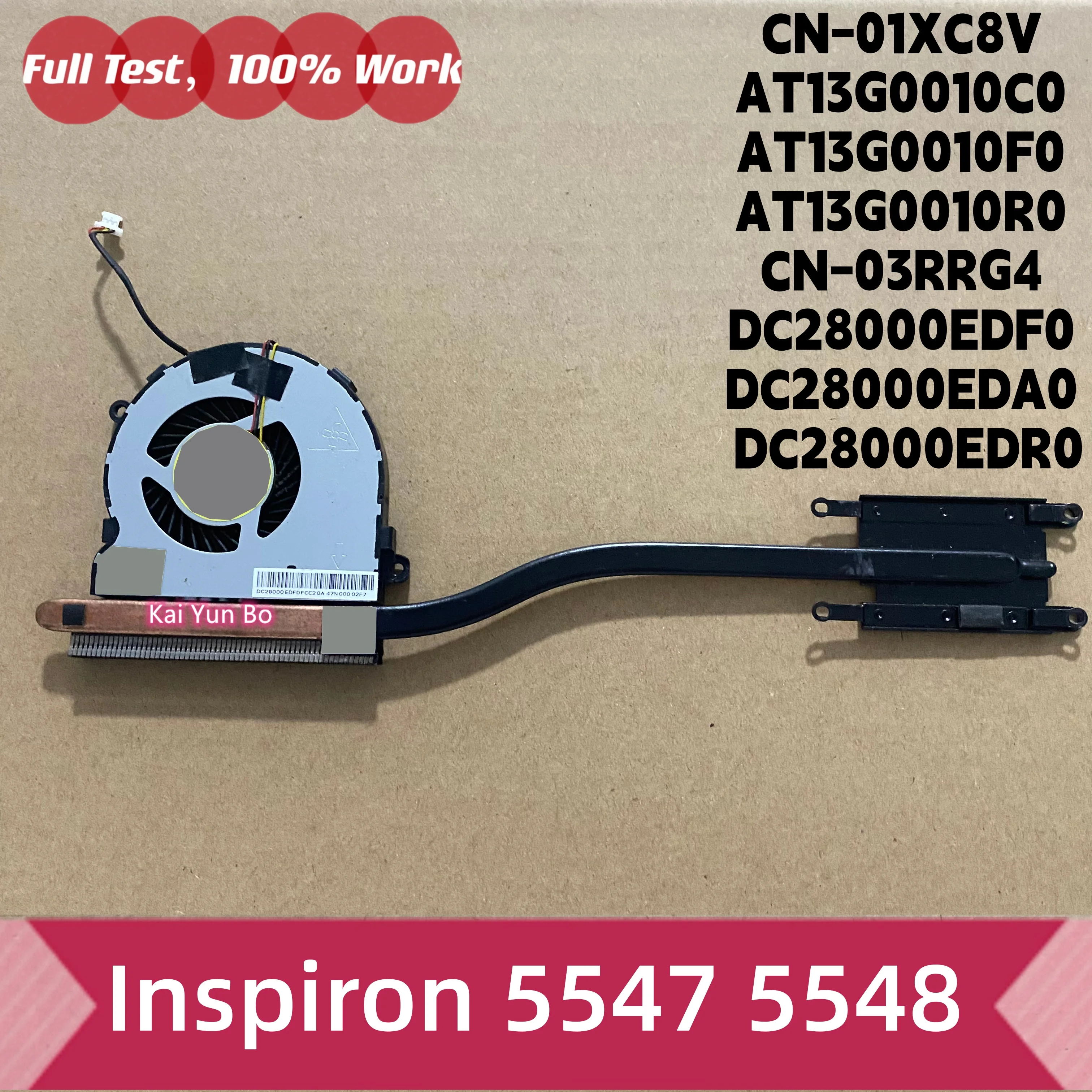 Для Dell Inspiron 5547 5548: Вентилятор охлаждения, динамики, светодиодная плата с кабелем LS-B012P NBX0001K500 05WP9M PK23000O800 01XC8V AT13G0010C0 AT13G0010F0 AT13G0010R0 03RRG4 DC28000EDF0 DC28000EDA0 DC28000EDR0 (art.: 3920d7cc71ee5) - 3920d7cc71ee5