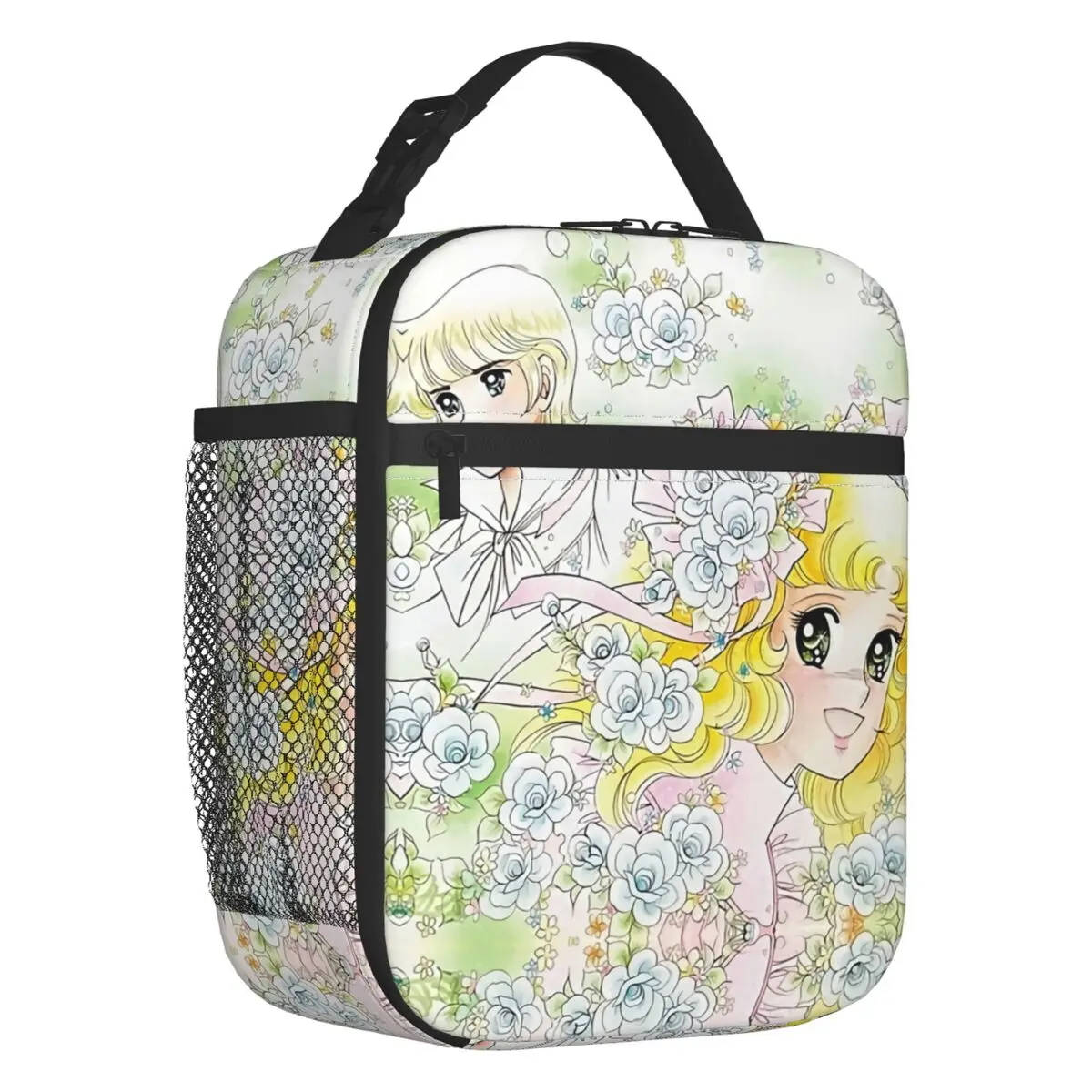 

Flowery Candy CandyCandice Insulated Lunch Bags for Outdoor Picnic Kawaii Cartoon Resuable Thermal Cooler Lunch Box Women Kids