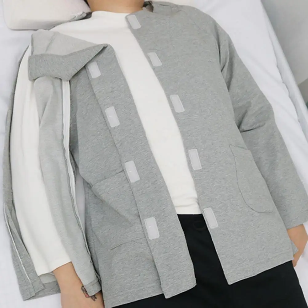 Examination Top Loose Homewear All Match Wear-resistant Sweat-absorbing Bedridden Elderly Top Elderly Top for Home
