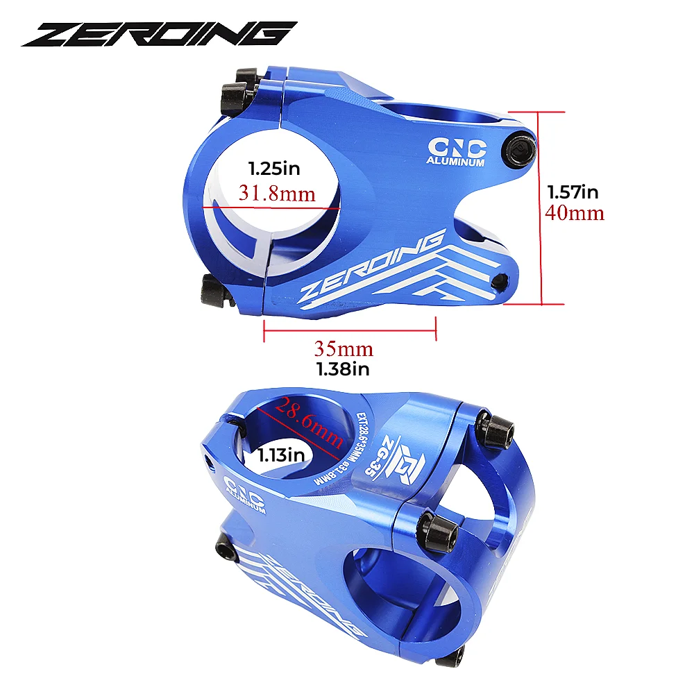 Шток руля для горного велосипеда ZEROING 28 6 мм 31