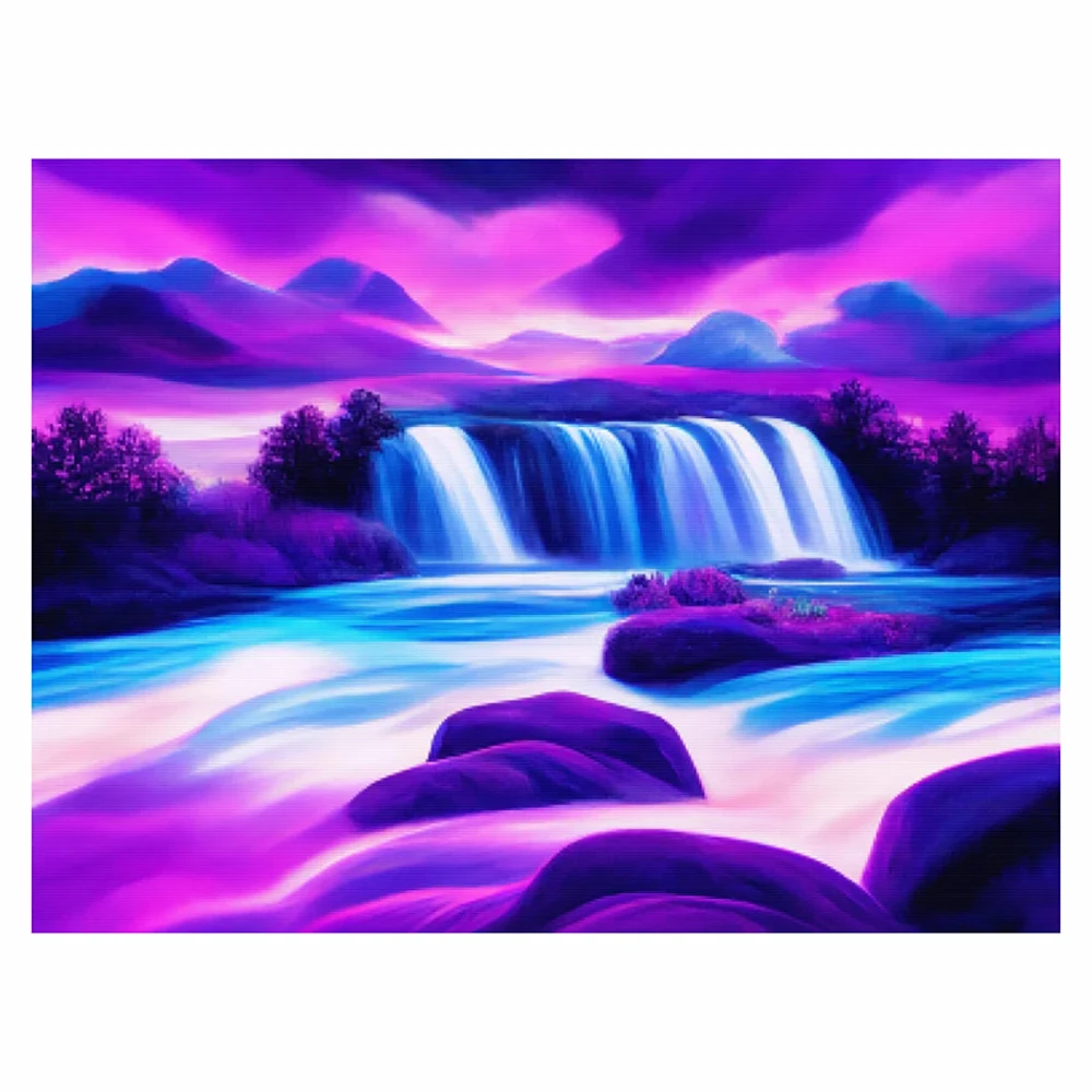 

DIY-5D картина из страз, пейзаж, красочный водопад, набор для сращивания, полная Алмазная вышивка, мозаичная картина, закрытая