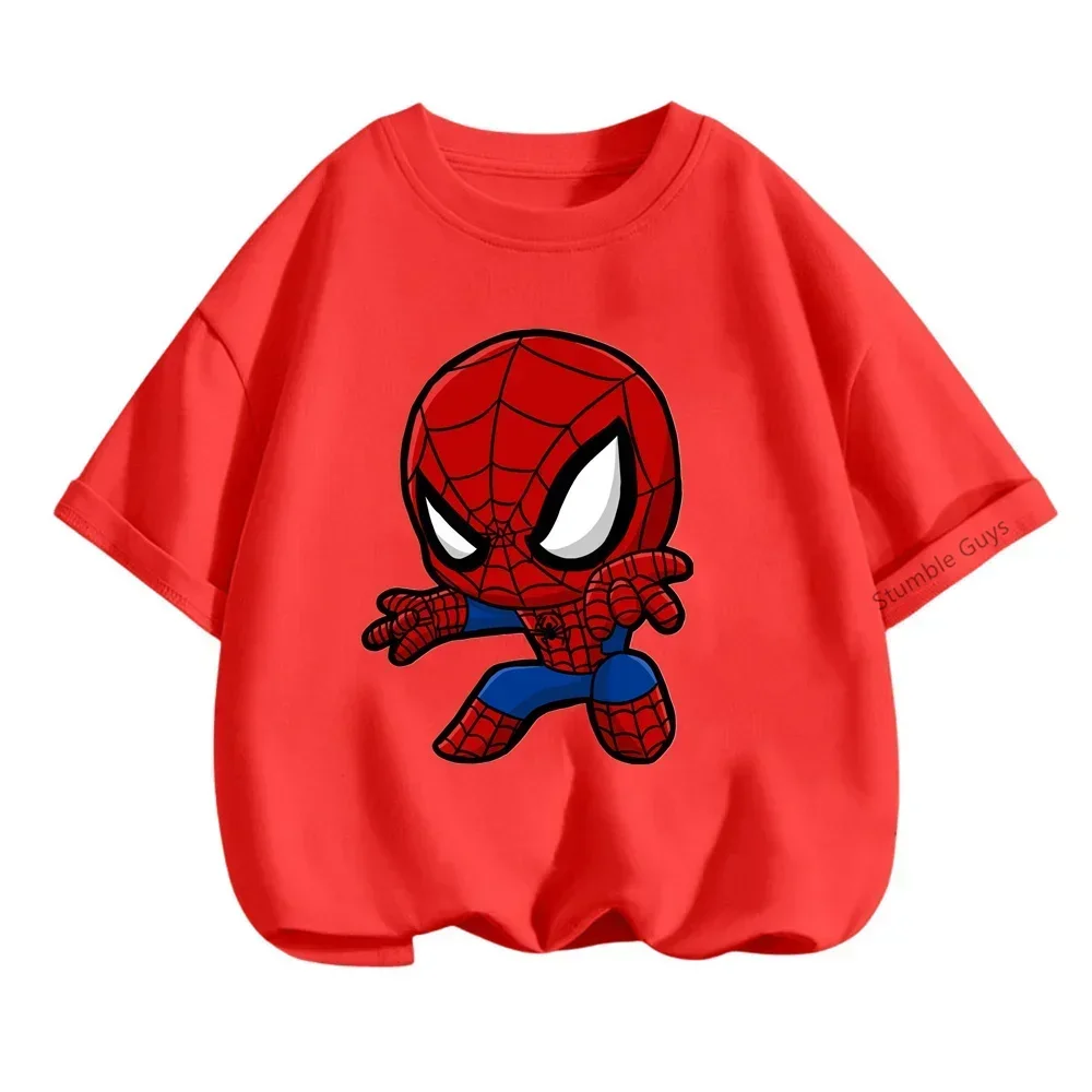 Детская Футболка С Героями Marvel Heroes Уличная Одежда Унисекс Хлопковый Топ